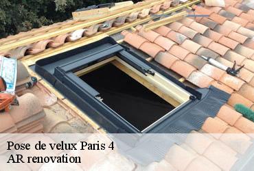 Pose de velux  paris-4-75004 AR renovation