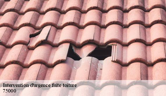 Intervention d'urgence fuite toiture   paris-75000 AR renovation